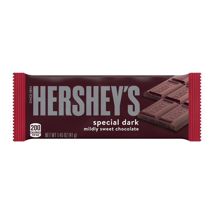 Image of HERSHEY'S Special Dark Chocolate Standard Size 1.45oz Candy Bar Packaging
