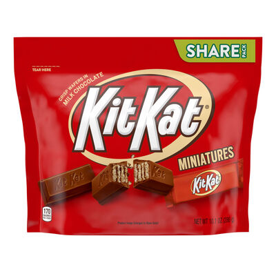 KIT KAT Milk Chocolate Miniatures Candy Bars 10.1oz Candy Bag