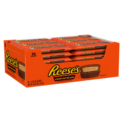 REESE'S Milk Chocolate Peanut Butter Cups, 1.5 oz (36 Count)