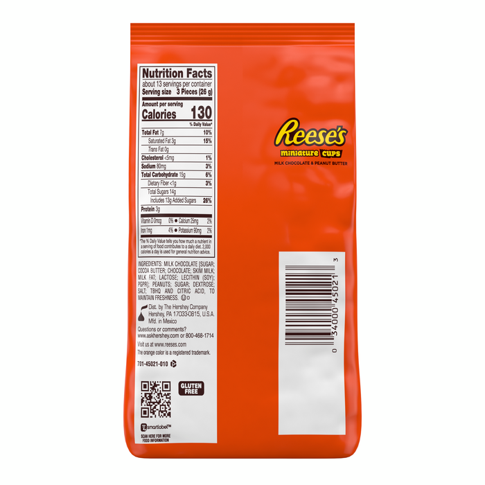REESE'S Peanut Butter Cup Miniatures [12 oz. bag]