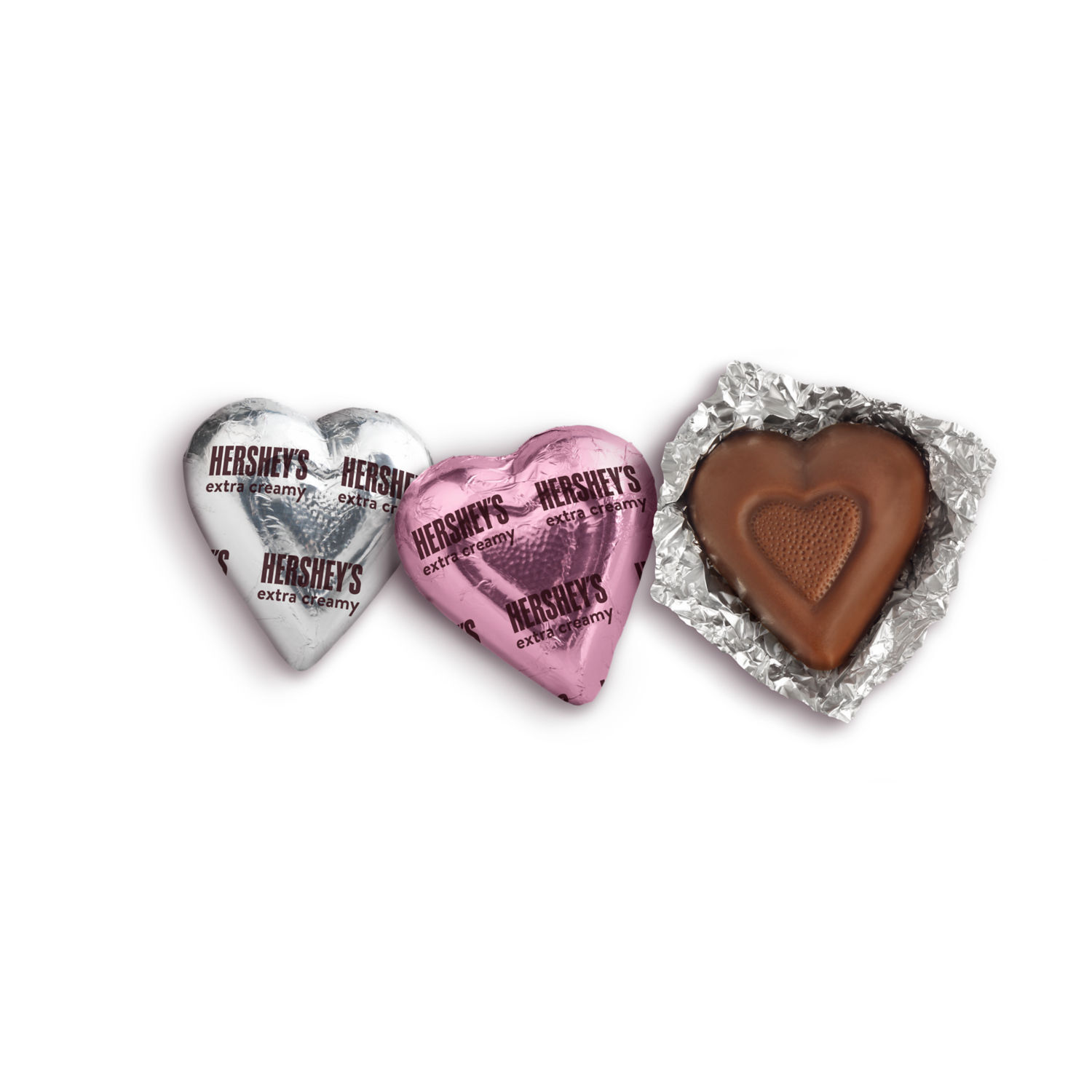 HERSHEY'S Milk Chocolate Hearts, Valentine's Day, Candy Bag, 9.2 oz