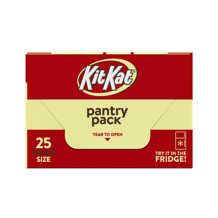 Image of KIT KAT® Milk Chocolate Snack Size Candy Bars Pantry Pack, 12.25 oz, 25 count Packaging