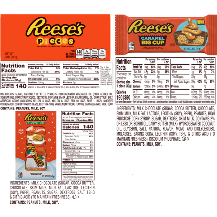 Image of REESE'S Assorted Holiday Gift Basket, 30 oz Candy Packaging