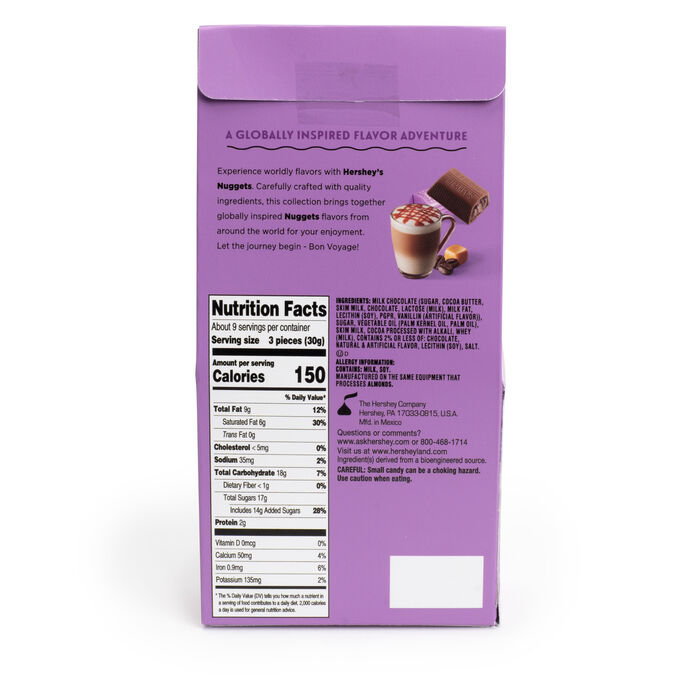 Image of HERSHEY'S NUGGETS Caramel Macchiato Flavored Chocolates, 10oz Pouch Packaging