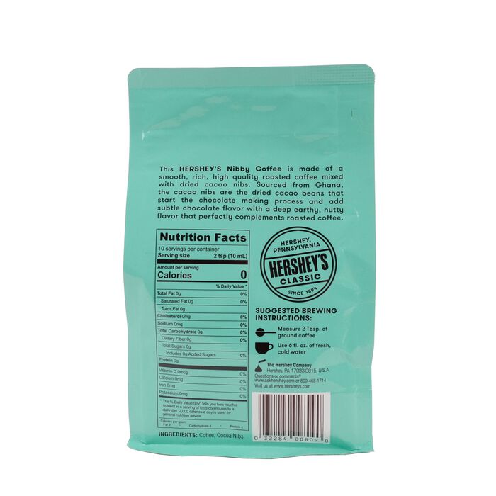 Image of HERSHEY'S Nibby Coffee 10oz Bag Packaging