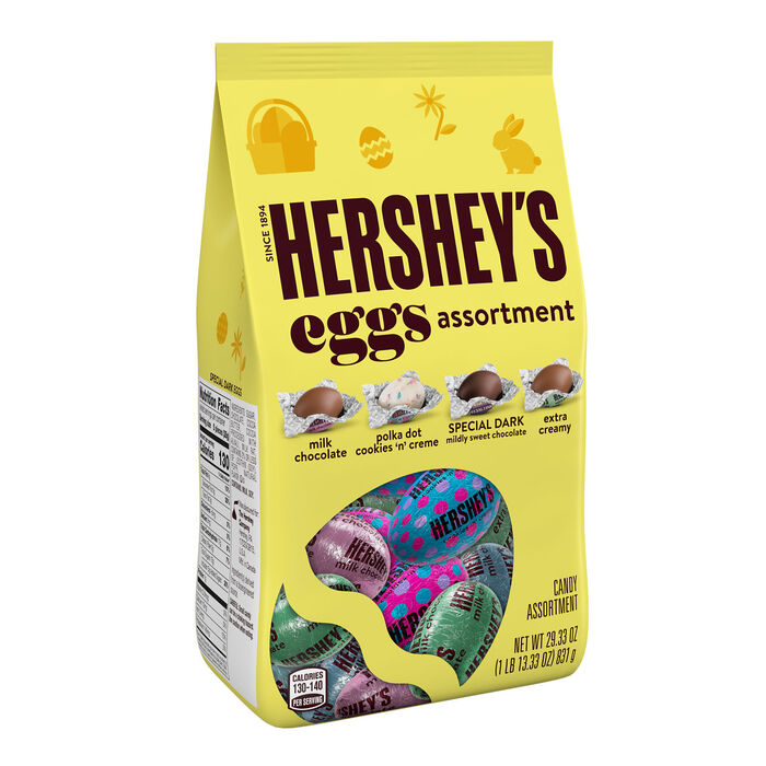 Image of HERSHEY'S Assorted Eggs, Easter Candy Bulk Bag, 29.33 oz Packaging