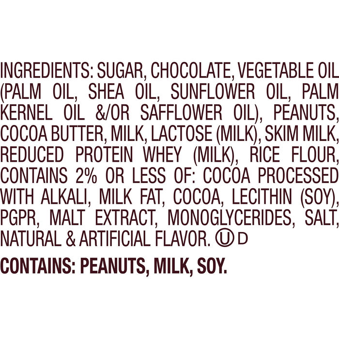 Image of HERSHEY'S Miniatures Assorted Chocolate, Christmas , Candy Bars Bag, 9.9 oz Packaging