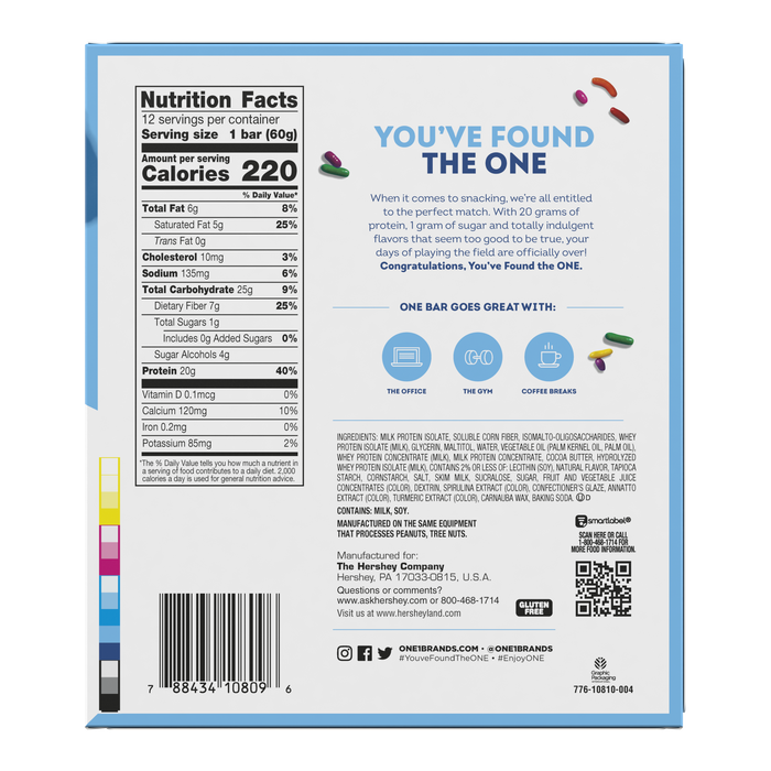 Image of ONE Birthday Cake Flavored Protein Bars, 2.12 oz (12 Count) Packaging