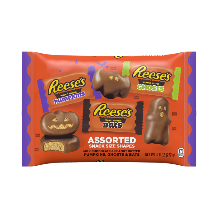 Image of REESE'S Halloween Milk Chocolate Peanut Butter Shapes Assortment Packaging