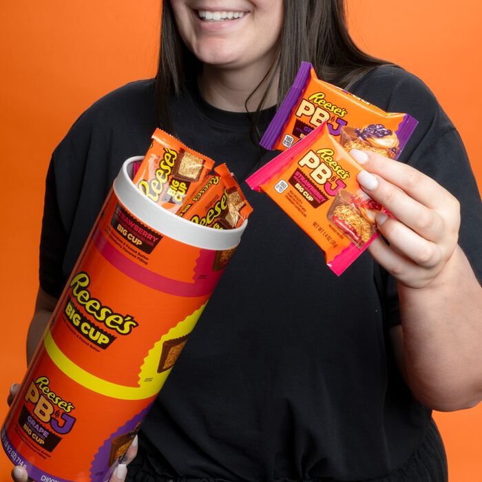 Image of REESE'S PB&J and REESE’S BIG CUP Peanut Butter Cups 18-Count Variety Pack Packaging