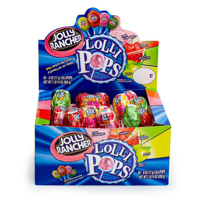 Image of JOLLY RANCHER Original Lollipops Changemaker Candy Box, 50 Count Packaging