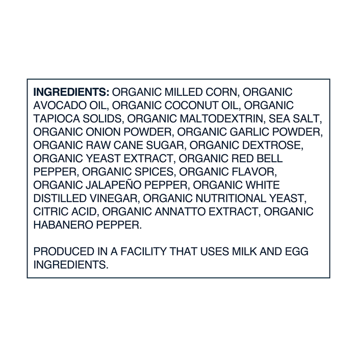 Image of LesserEvil Moonions Hot Onion 6oz Packaging