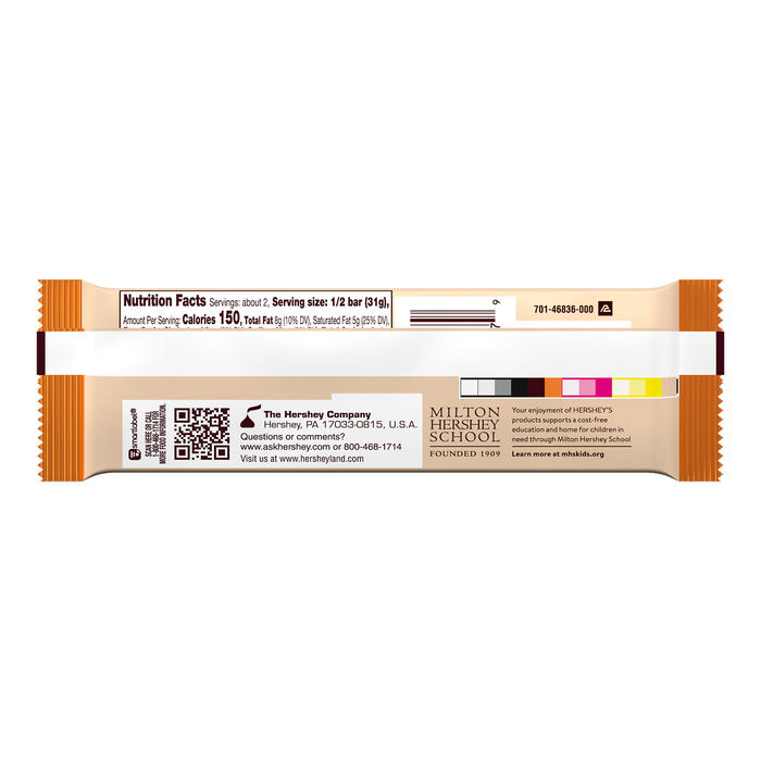 Image of HERSHEY'S Salted Caramel Creme Flavored King Size Candy Bar, 2.2 oz Packaging