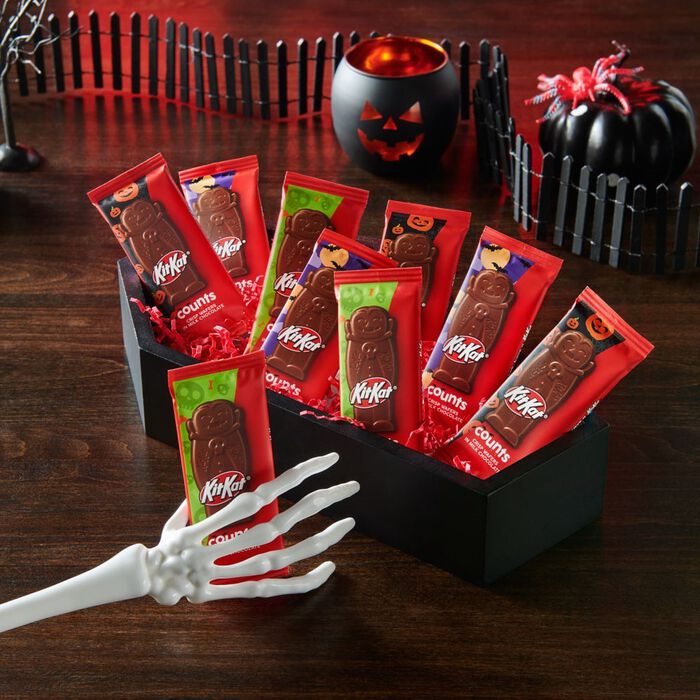 Image of KIT KAT® Milk Chocolate Wafer Snack Size Halloween Counts, 9.44oz Candy Bag Packaging