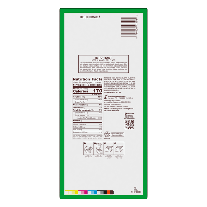 Image of REESE'S Unwrapped Chocolate Peanut Butter Creme Mini Eggs, Easter Candy Bag, 2.2 oz (16 Count) Packaging