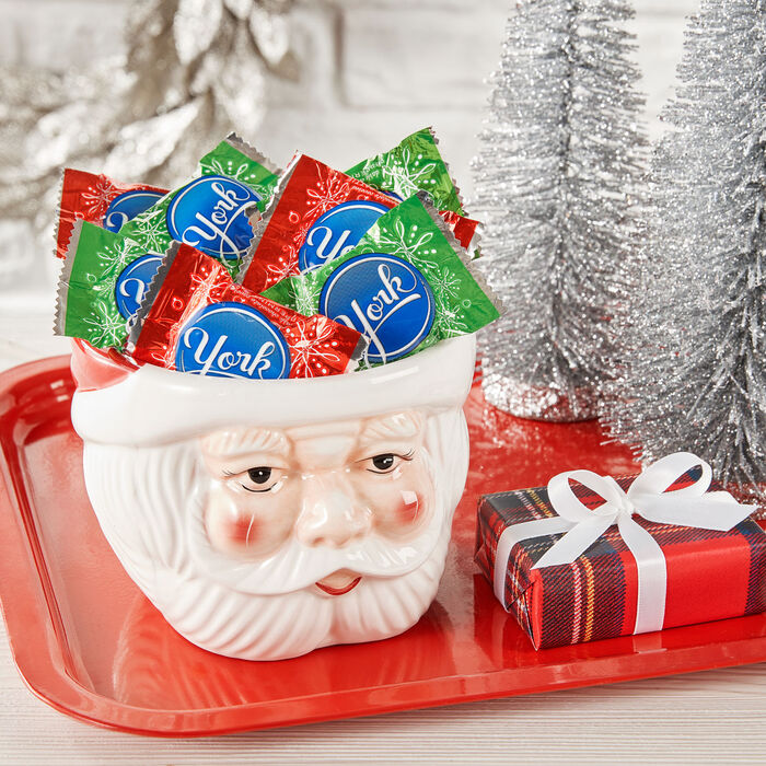 Image of YORK Dark Chocolate Peppermint Patties Snowflakes, Christmas , Candy Bag, 8.4 oz Packaging