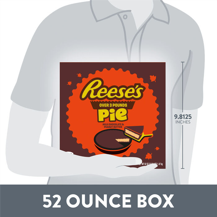 Image of REESE'S Milk Chocolate Peanut Butter Pie Box, 52 oz Packaging