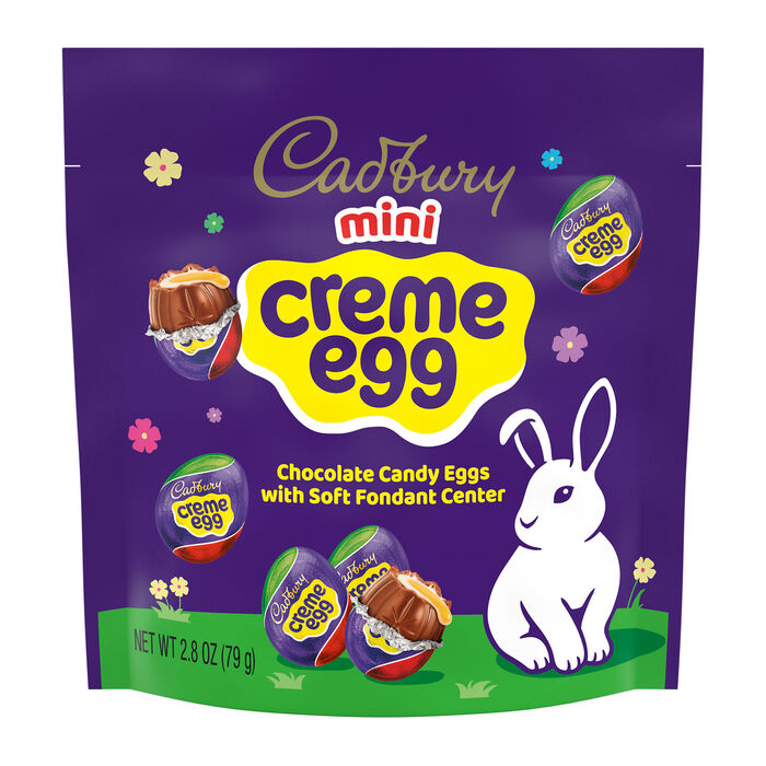 Image of CADBURY MINI Chocolate with Fondant Creme Eggs, Easter Candy Bag, 2.8 oz Packaging