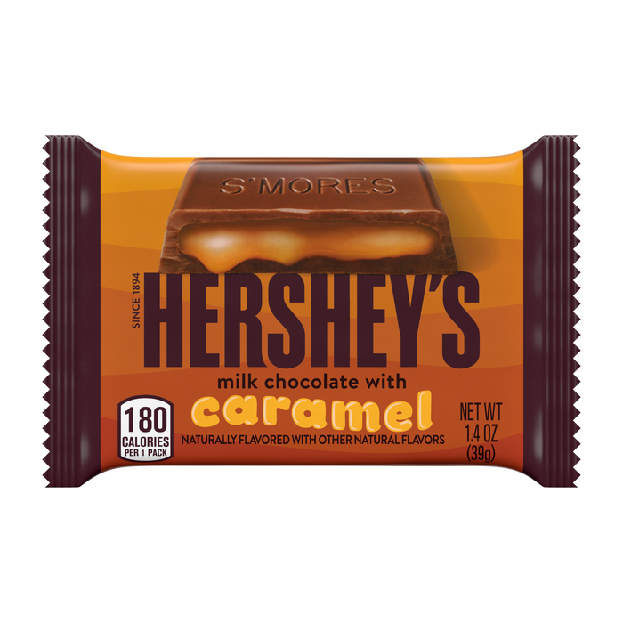 Image of HERSHEY'S Milk Chocolate with Caramel Candy Bars, 1.4 oz (36 Count) Packaging