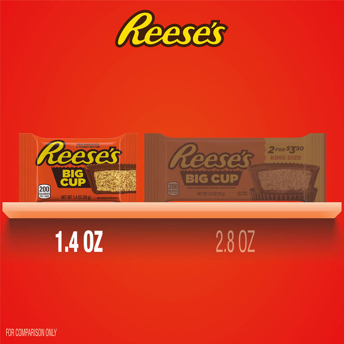 Reese's Milk Chocolate & Peanut Butter, Big Cup - 1.4 oz