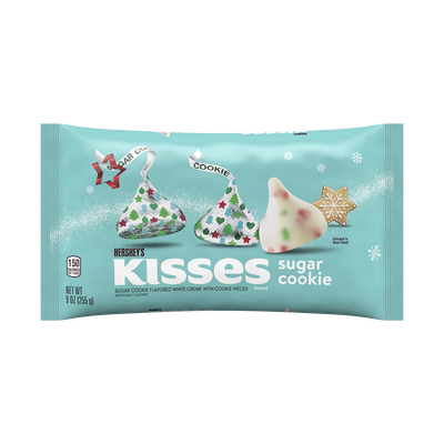 HERSHEY'S KISSES Sugar Cookie White Creme Candy, 9 oz. bag