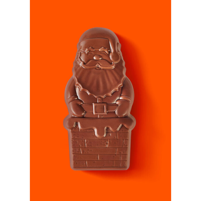 Image of REESE'S Milk Chocolate Peanut Butter Santa, Christmas Candy Box, 16 oz Packaging