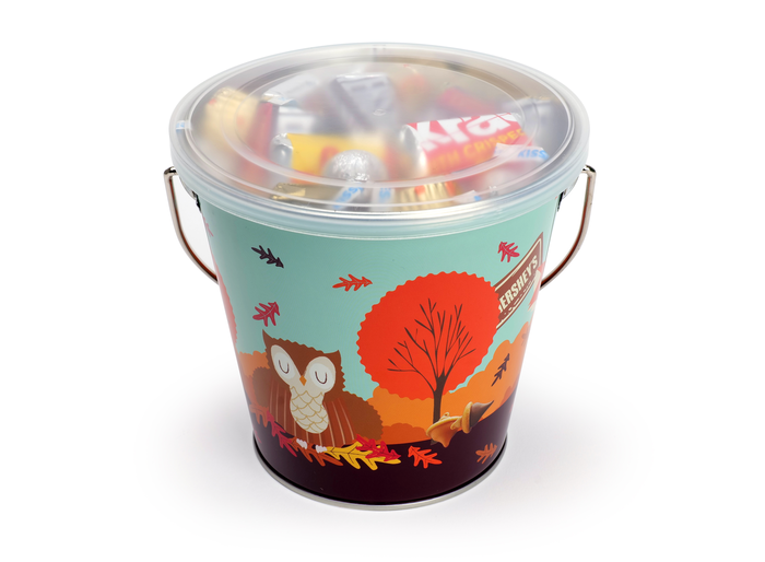 Image of HERSHEY'S Chocolate Miniatures Mix Bucket 18 oz. Packaging