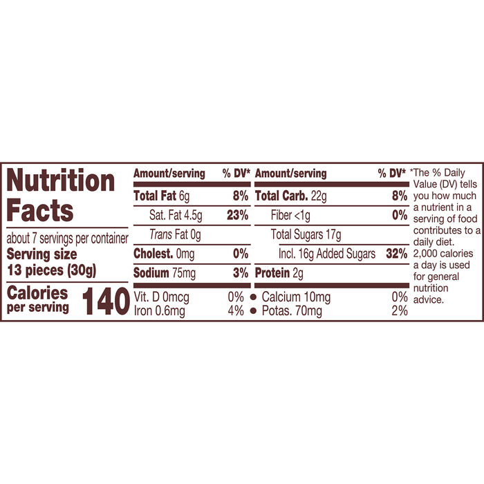 Image of REESE'S PIECES Chocolate Cookie and Peanut Butter in a Crunchy Shell Candy Bag, 7.6 oz Packaging
