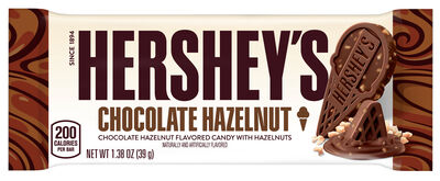 HERSHEY ICE CREAM SHOPPE Milk Chocolate Hazlenut Standard Bar 1.38oz