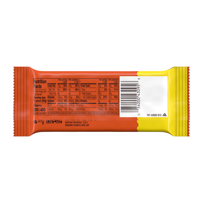 Image of REESE'S Big Cup Milk Chocolate King Size Peanut Butter Cups, 2.8 oz Packaging