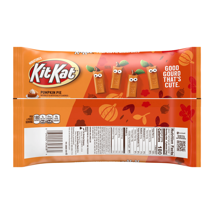 Image of Fall KIT KAT Pumpkin Pie Miniatures, 8.4 oz. Bag Packaging