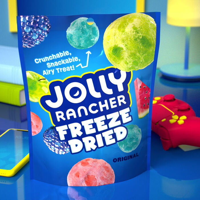 Image of JOLLY RANCHER Freeze Dried Original Fruit Flavored Candy  Bag, 3.1 oz Packaging