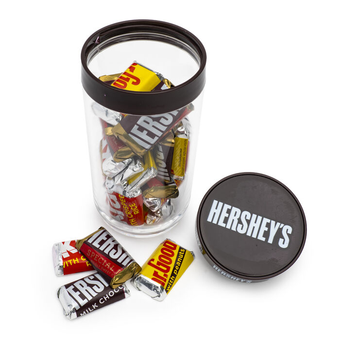 Image of HERSHEY'S Chocolate Assorted Miniatures Filled Tube, 8 oz Packaging