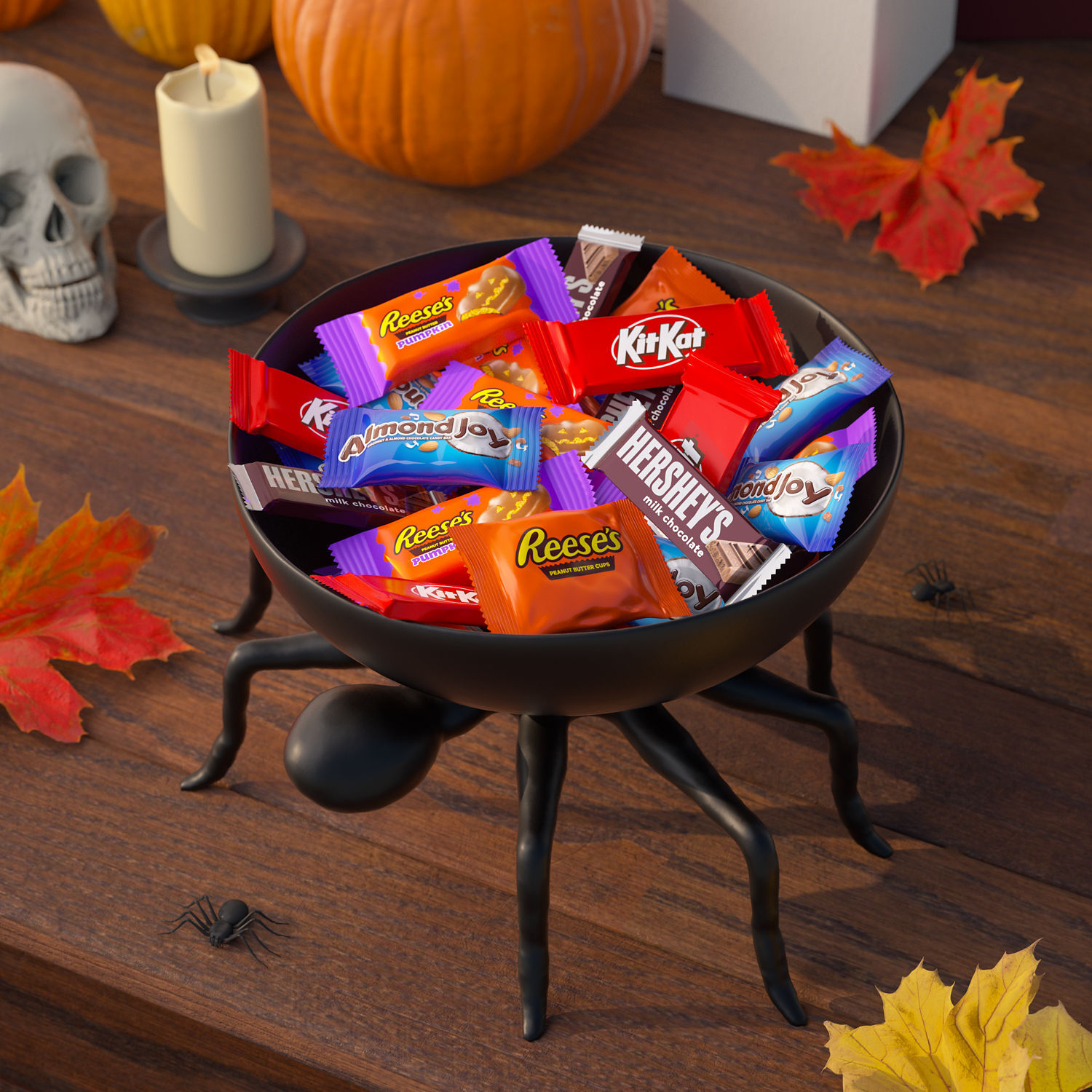 Hershey Assorted Snack Size Halloween Candy, 39.43oz Bag (75 Pieces)