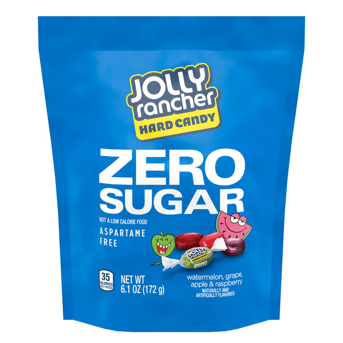 Image of JOLLY RANCHER Zero Original Flavors Hard Candy 6.1oz Candy Bag Packaging