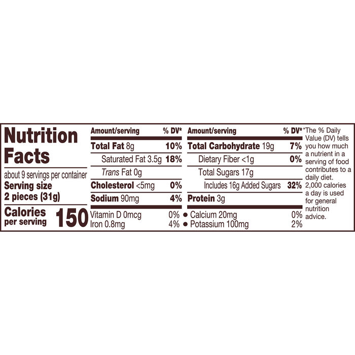 Image of REESE'S Chocolate Lava Milk Chocolate Snack Size Peanut Butter Cups Candy Bag, 9.35 oz Packaging