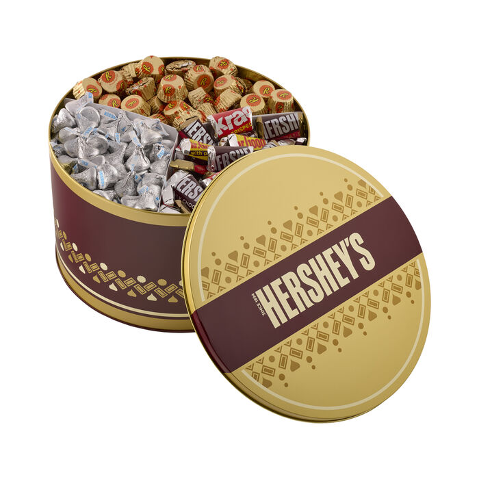 Image of HERSHEY&rsquo;S Chocolates Assorted Gold Tin (10lbs)&nbsp; Packaging