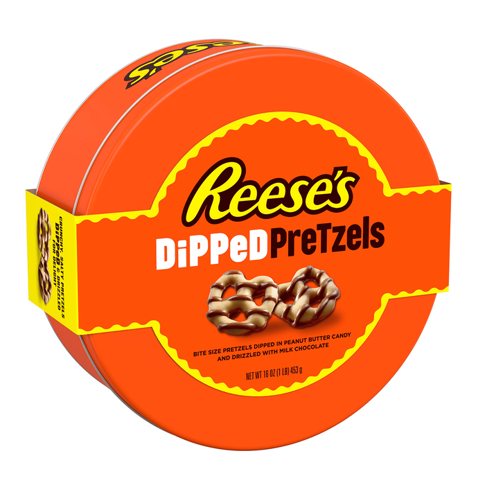 Image of REESE’S Dipped Pretzel Tin, 1 tin Packaging