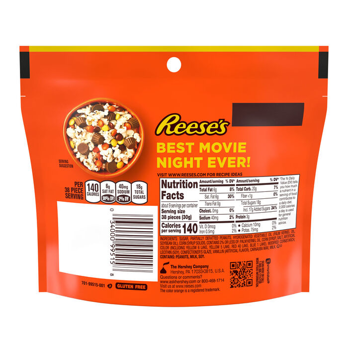 Image of REESE'S PIECES Peanut Butter Candy Bag, 9 oz Packaging