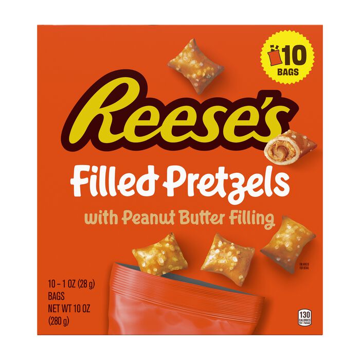 Image of REESE&rsquo;S Peanut Butter Filled Pretzels Bags, 1 oz. (10 Pack) Packaging