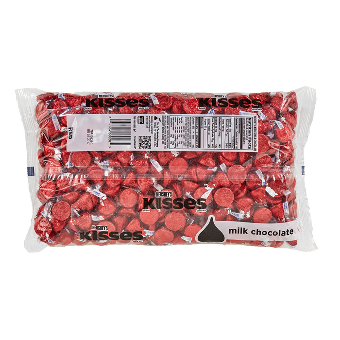 Image of KISSES Milk Chocolates in Red Foils - 4.16 lbs. [4.16 lb. bag] Packaging