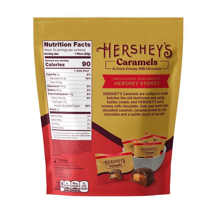 Image of HERSHEY’S Caramels Candy Bag, 12 oz Packaging