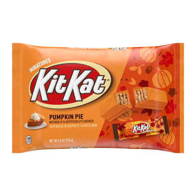 Fall KIT KAT Pumpkin Pie Miniatures, 8.4 oz. Bag