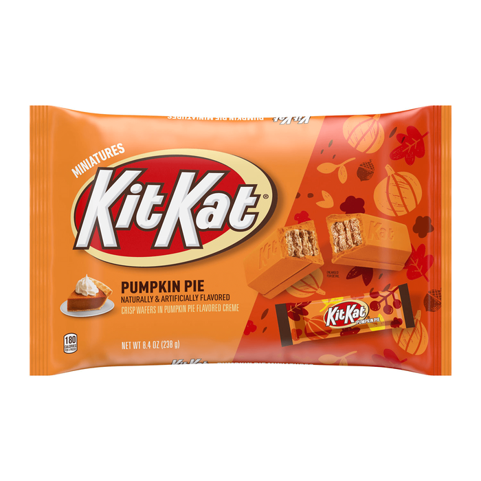 Image of Fall KIT KAT Pumpkin Pie Miniatures, 8.4 oz. Bag Packaging