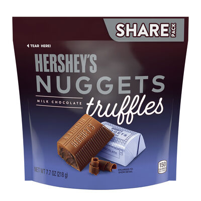 HERSHEY'S NUGGETS Truffles Milk Chocolate 7.7oz Candy Bag