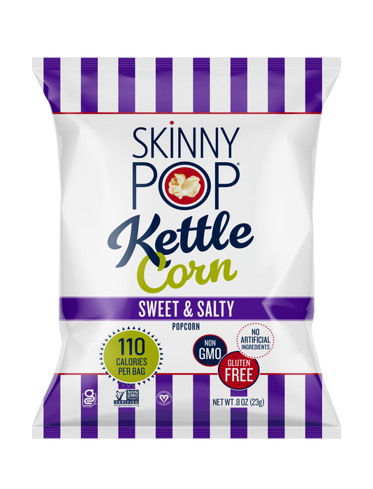 Image of SKINNYPOP and PIRATE'S BOOTY Family Snack Pack Popped Popcorn and Aged White Cheddar Puffs, 0.5 - 0.8 oz Bags (20 Count) Packaging