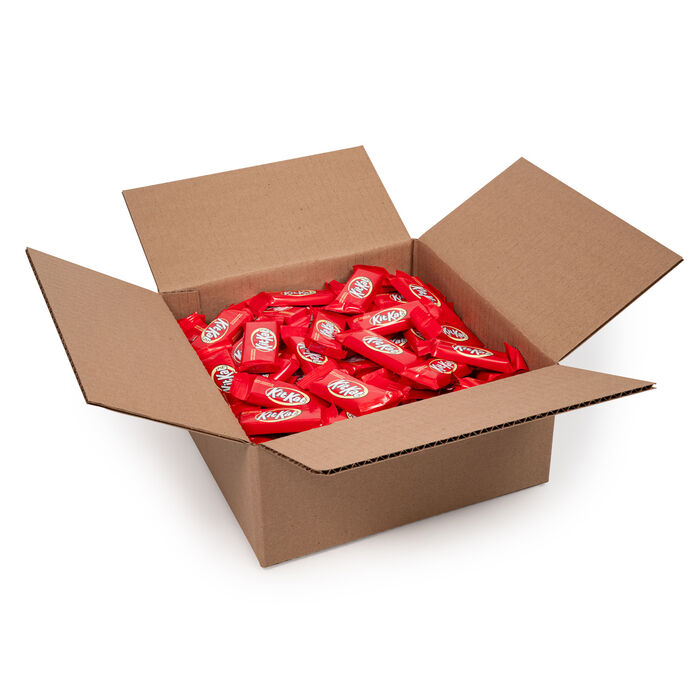 Image of KIT KAT® Milk Chocolate Wafer Candy Bars Snack Size 5lb Bulk Box Packaging