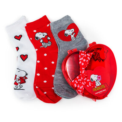 Snoopy™ 3-Pack Valentine's Socks Set