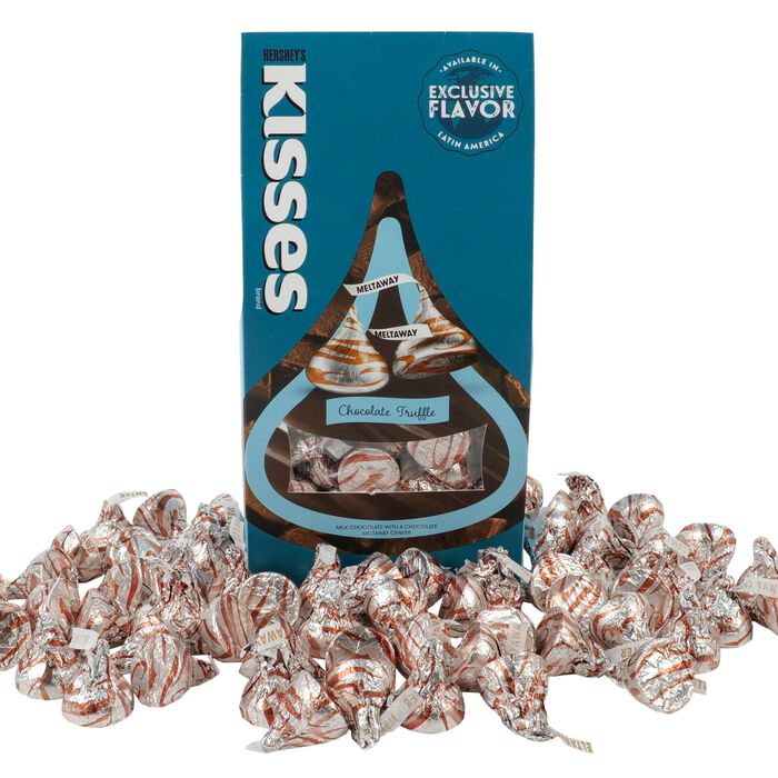Image of HERSHEY'S KISSES Flavors of The World Chocolate Truffle 10oz Pouch Packaging