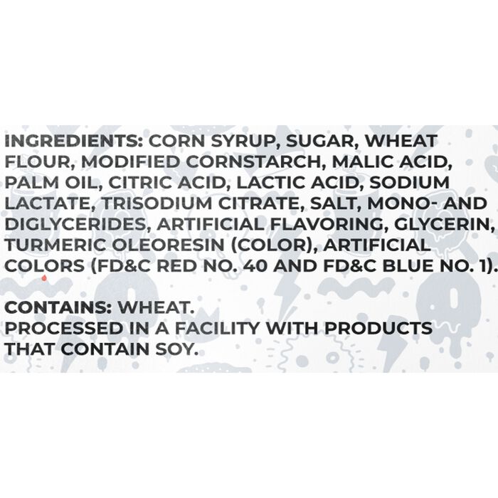 Image of Sour Strips Watermelon Candy Peg Bag, 3.4oz Packaging